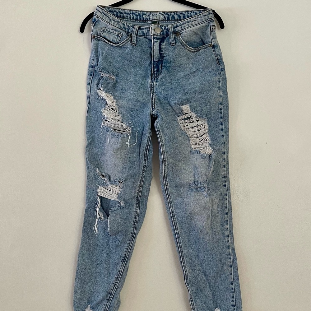 Wild Fable Light Blue Distressed Boyfriend Jeans